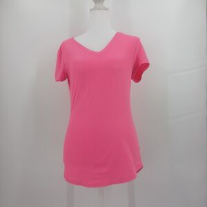 womens hot pink no boundaries size small lightweight tee shirt casual barbie